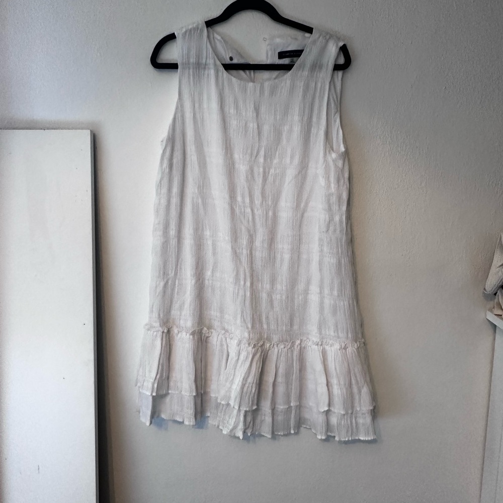 White Sleeveless Sun Dress - Tommy Hilfiger size 14